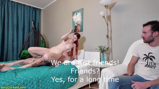 Stacy Fort сосёт мужу, пока её “друг” ебет её в анал — горячая русская сексвайф